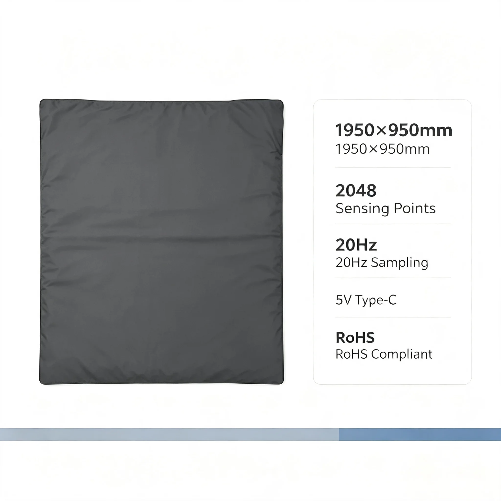 FSR Mattress Pressure Sensor Mat For Beds & Yoga Mats Piezoresistive Technology Durable Plug And Play Wide Applications