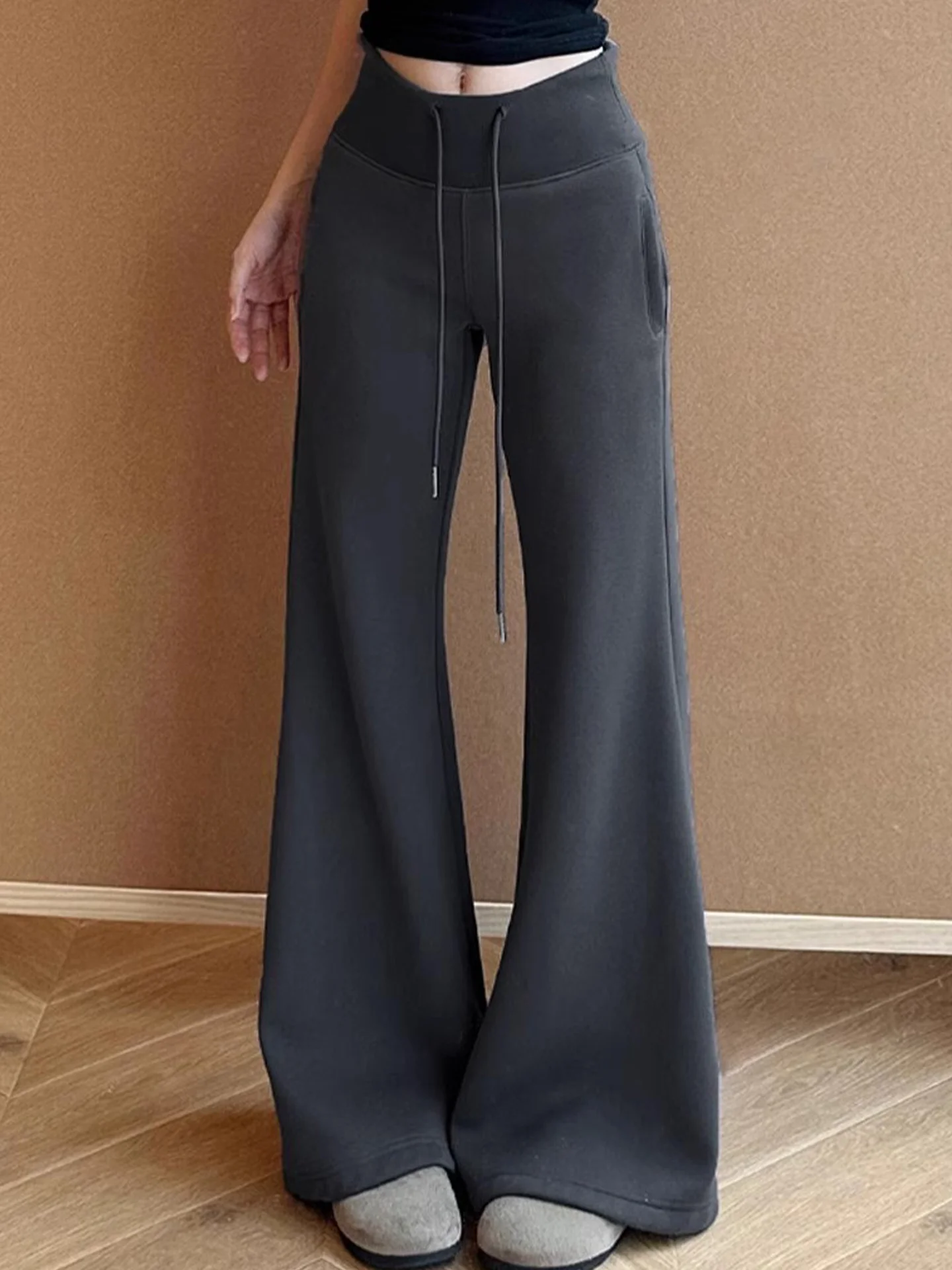 Hohe Taille Bell Bot Yoga Hosen frauen ey Abnehmen Hosen Herbst Neue Sle Casual Hosen Atmungsaktive Bequeme Stoff