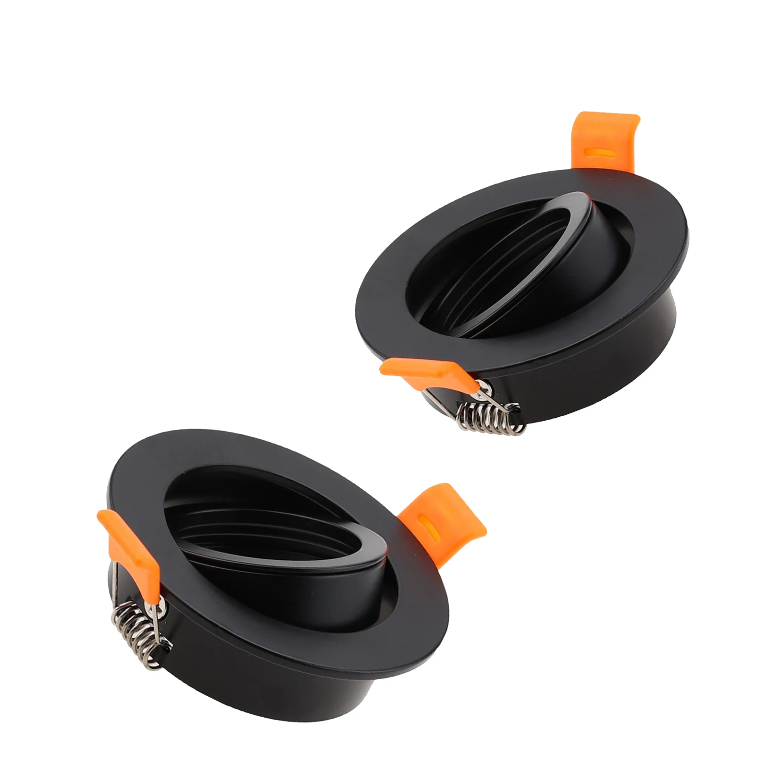 Square RecessedMounted Silver Aluminum GU10 MR16 Lamp Holder Spot Light Fixture Frame LED Ceiling Downlight Fitting