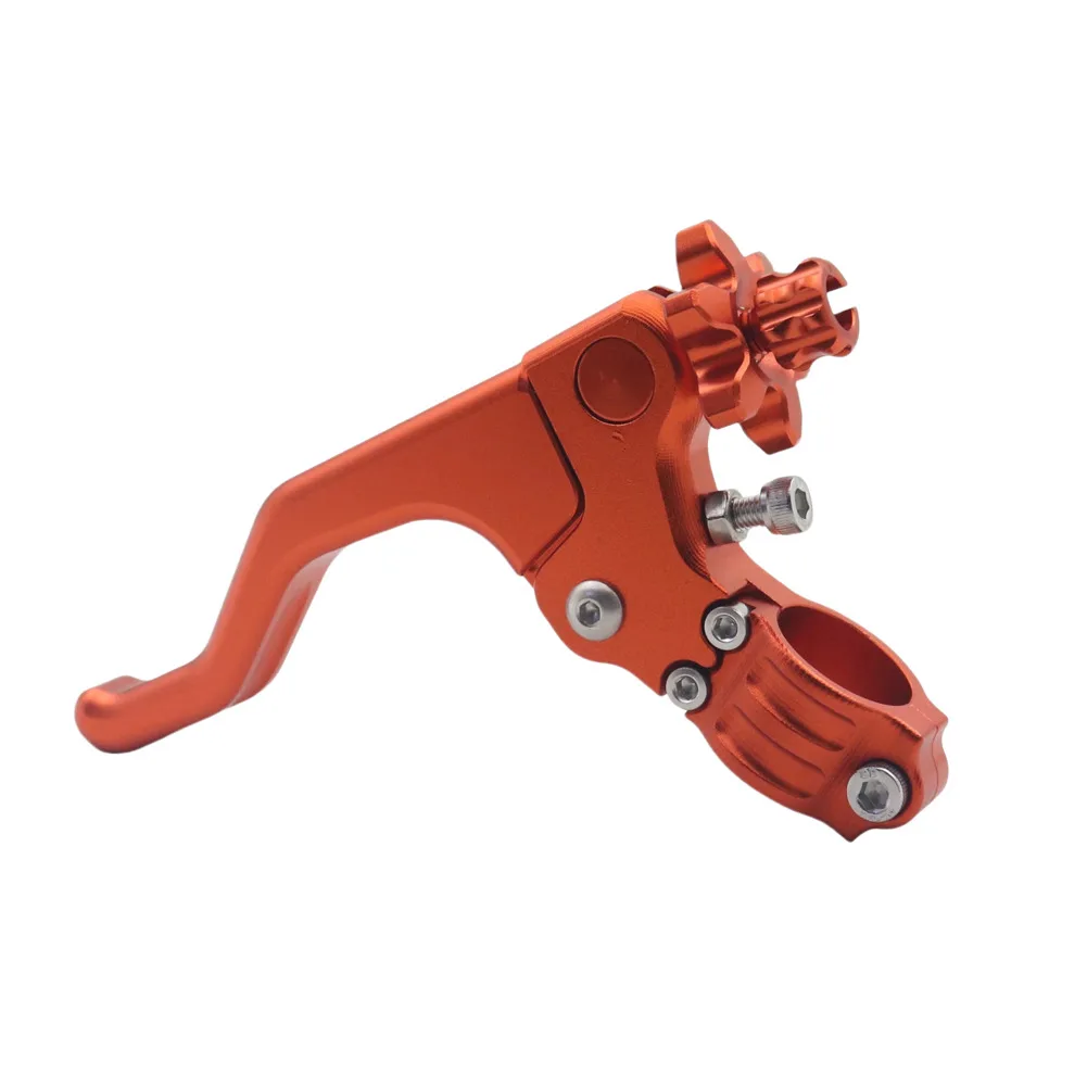 Motorcycle Clutch Lever Handlebar One Finger CNC Aluminum Short Lever with Reduced Resistance for Stunt and Performance Use