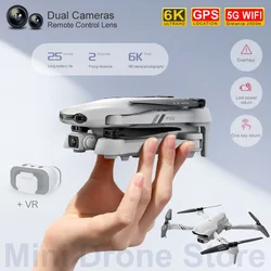 F10 RC helikoptery prezent GPS Drone VR 4K/6K HD inteligentny śledź mnie fotografia lotnicza składany Quadcopter z podwójny aparat bezpłatny powrót