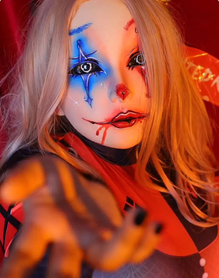 

(Harley)Handmade Female/Girl Resin And Latex Hood Full Head Japanese Cartoon Character Cosplay Kigurumi Mask Crossdresser Doll