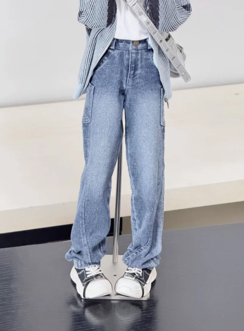 Los pantalones de muñeca bjd son adecuados para accesorios de muñeca vaqueros de pierna ancha de talla tío 68-73 75