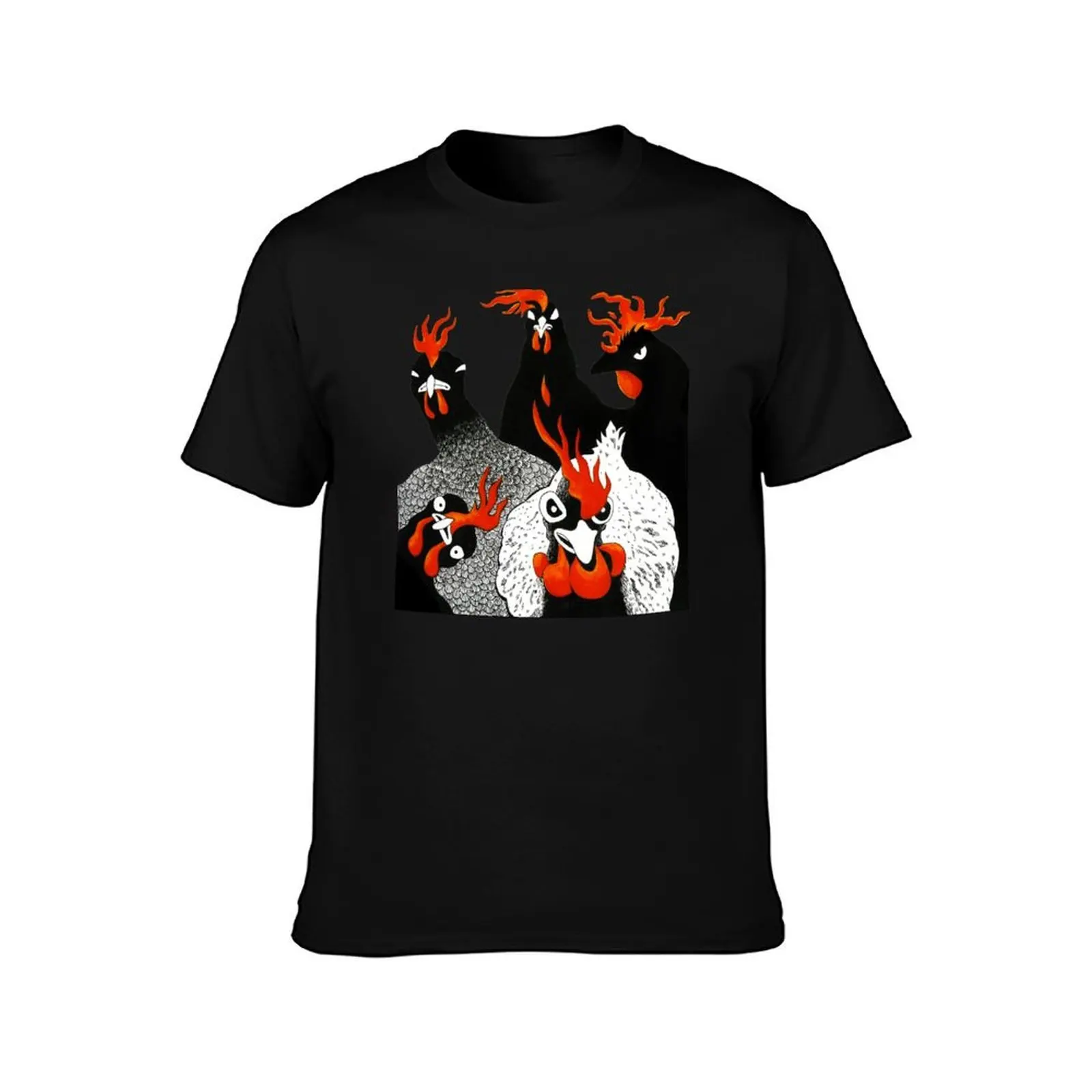 Hot chicks T-Shirt, Summer Casual Cotton Tee, Oversized Streetwear Tops, Vintage Graphic Print, Loose Fit Short Sleeve