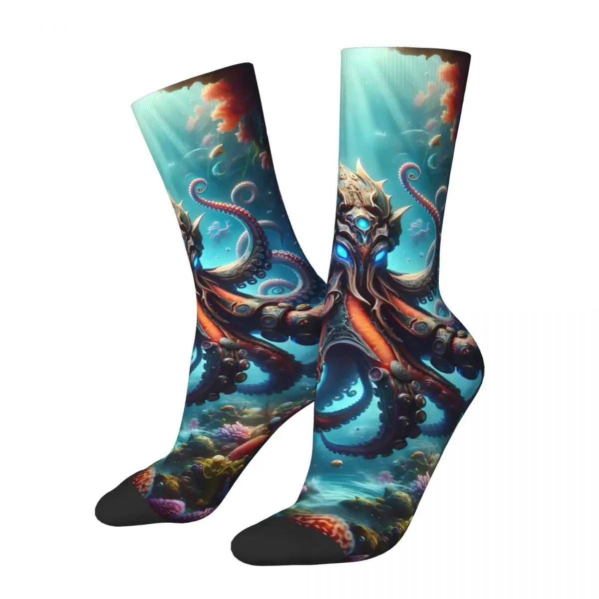 Octopus Socks Printed Men's Stockings Polyester