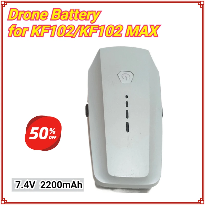 Baterai Drone KF102 KF102MAX 7.4V 2200mAh, grosir baterai pengganti untuk KF102/KF102 MAX