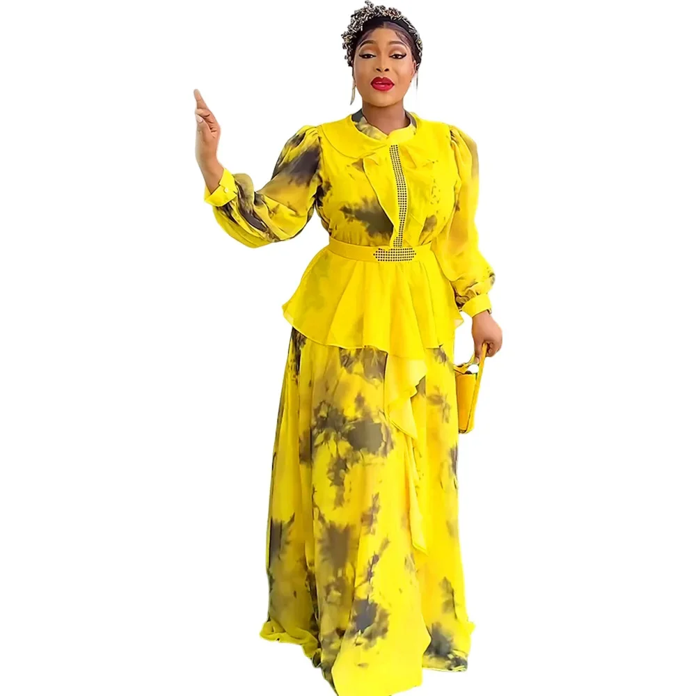 فساتين حفلات افريقية للنساء ، داشيكي ، طباعة أنقرة ، فساتين زفاف ، فستان طويل موسيقي أنيق ، موضة جديدة ، مقاس كبير ، ملابس إسلامية