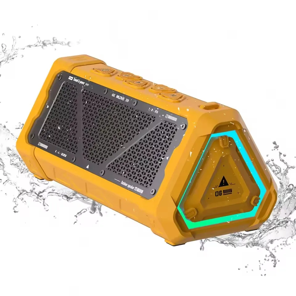 

Outdoor Bluetooth Speaker P3 40W Output Power Bluetooth 5.3 Speakers Stereo Sound IPX7 Waterproof Outdoor RGB Light