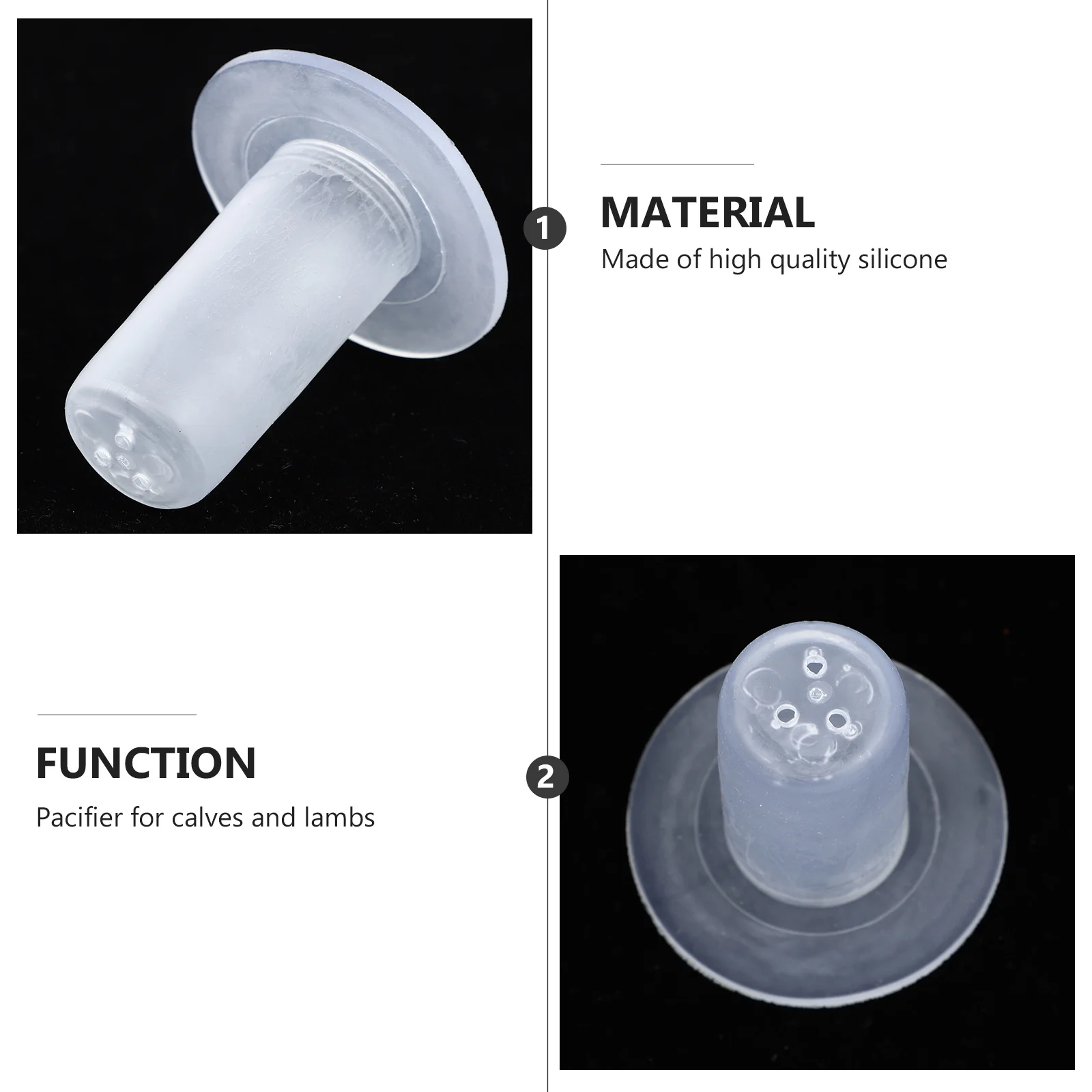 

10 pcs Nursing Bottle Nipples For Lamb Sheep Piglet Calf Feeding Lamb Feeding Nipples Animal Baby Livestock Milk Feeder