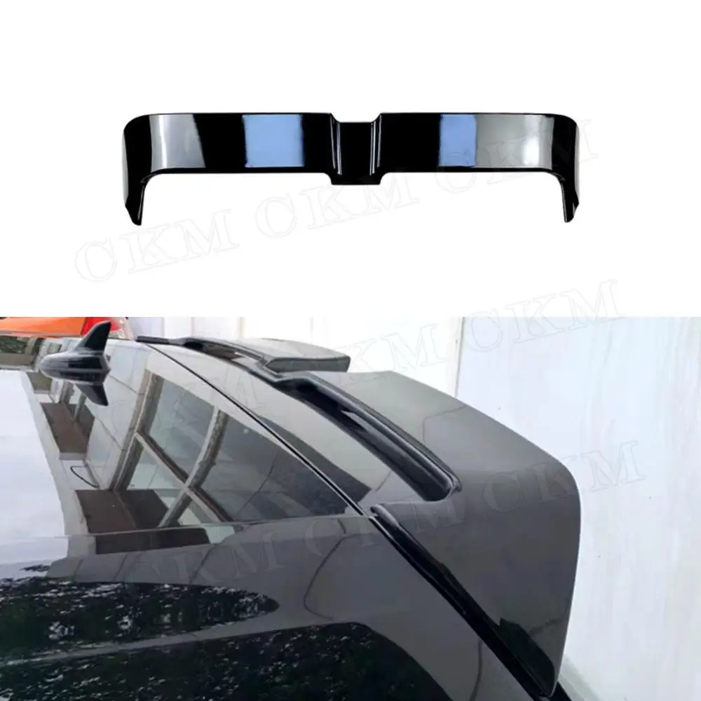 

ABS Carbon Look Rear Trunk Roof Spoiler for Volkswagen VW Golf 7 VII MK7 7.5 GTI R 2014-2019 O Style Window Wings