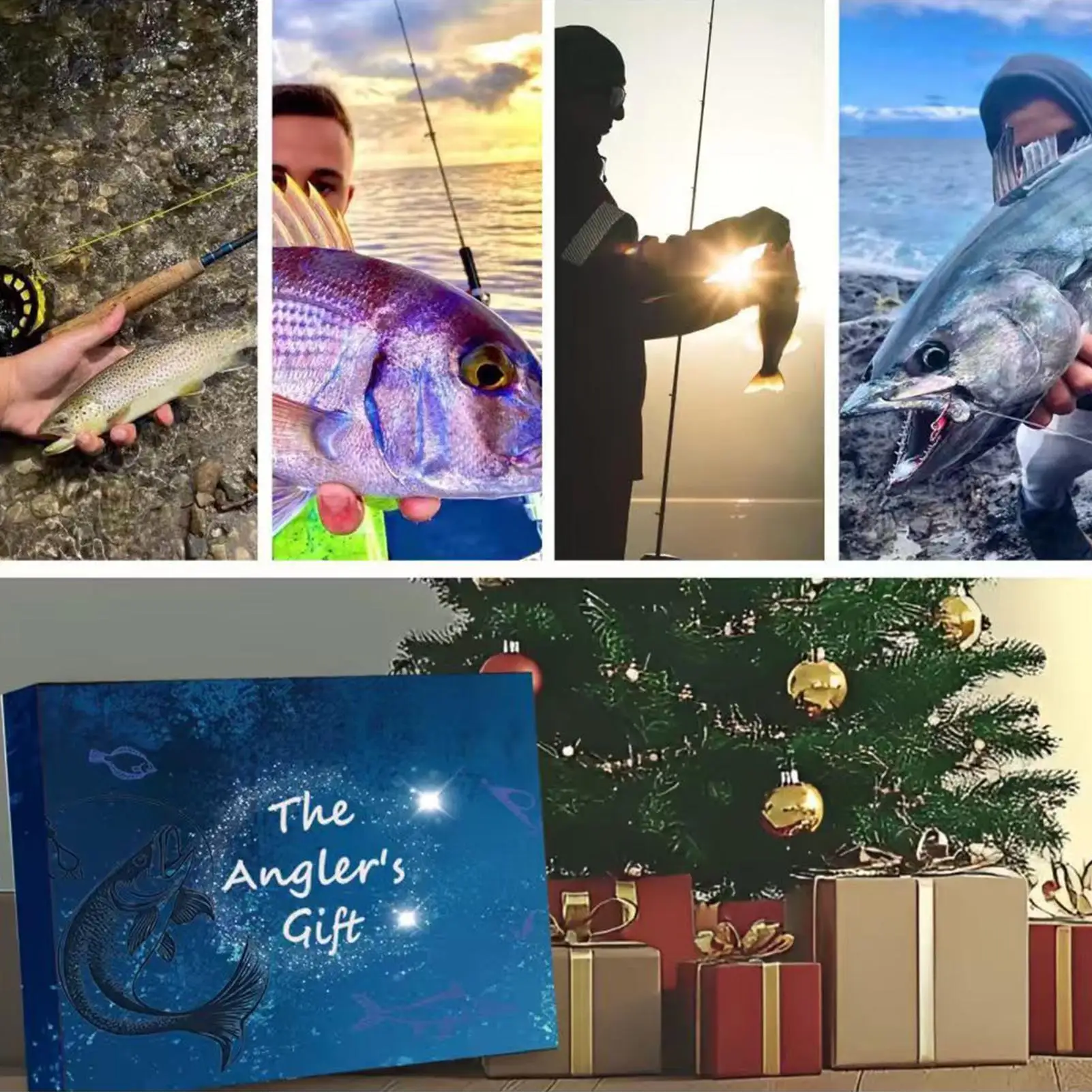 カウントダウンカレンダー-リアルなお祭りの誘惑-24日間の釣りカウントダウンセット-パーティー旅行活動-集まり-アウトドアキャンプ用