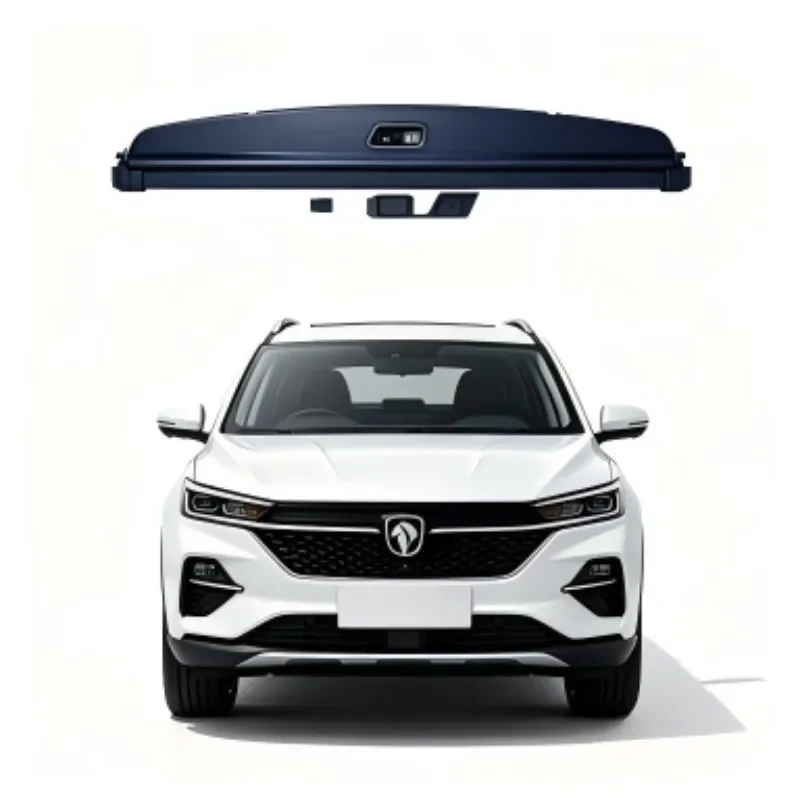 Cargo Cover Trunk Privacy Shade Rear Partition Anti-Theft Retractable Organizer for Geely Galaxy E5 e-Mas7 Standard Version