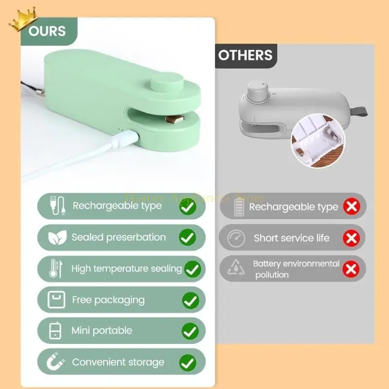 D0AB Tragbare Küchenbedarf Vakuumdichtungsmaschine Vollautomatisch trocken und nasse Lebensmittelkonservierungsmaschine