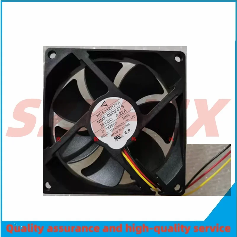 1PCS/LOT Melco MMF-09D24TS DC 24V 0.19A 90x90x25mm 3-Wire Server Cooling Fan