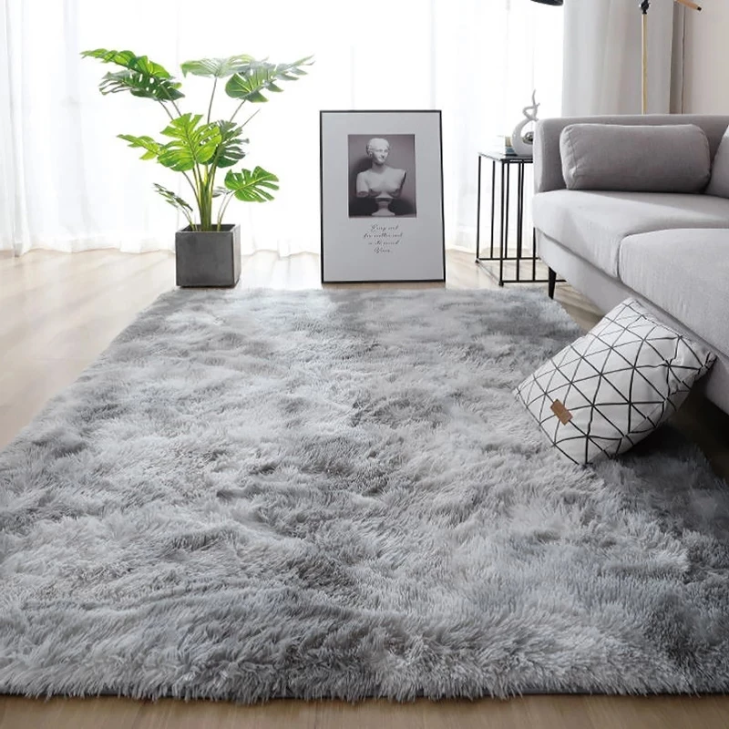 Soft Fluffy Area Rug Plush Carpet for Dorm Nursery Shaggy Rug Fluffy Carpet for Bedroom Living Room Furry Plush Carpet Floor Rug