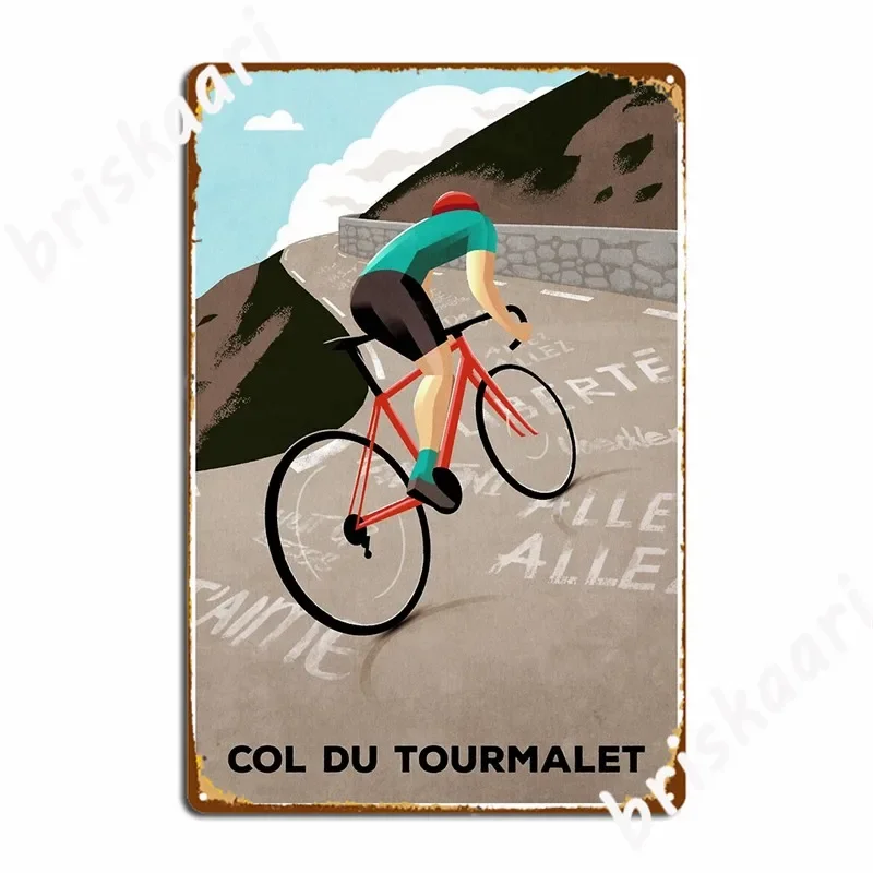 Col Du Tourmalet Metal Signs Wall Mural Mural Customize Wall Decor Tin sign Posters