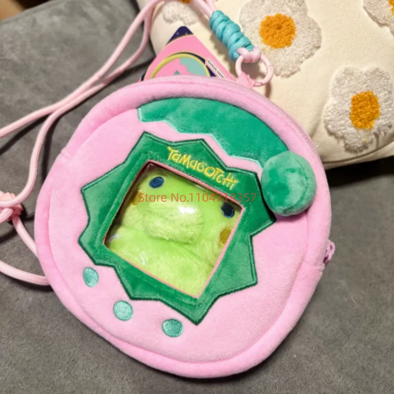 Bandai Echt Tamagotchi Memetchi Mimitchi Schattige Knuffel Hanger Elektronische Huisdier Machine-Stijl Opbergtas Oortelefoon Speelgoed Geschenken