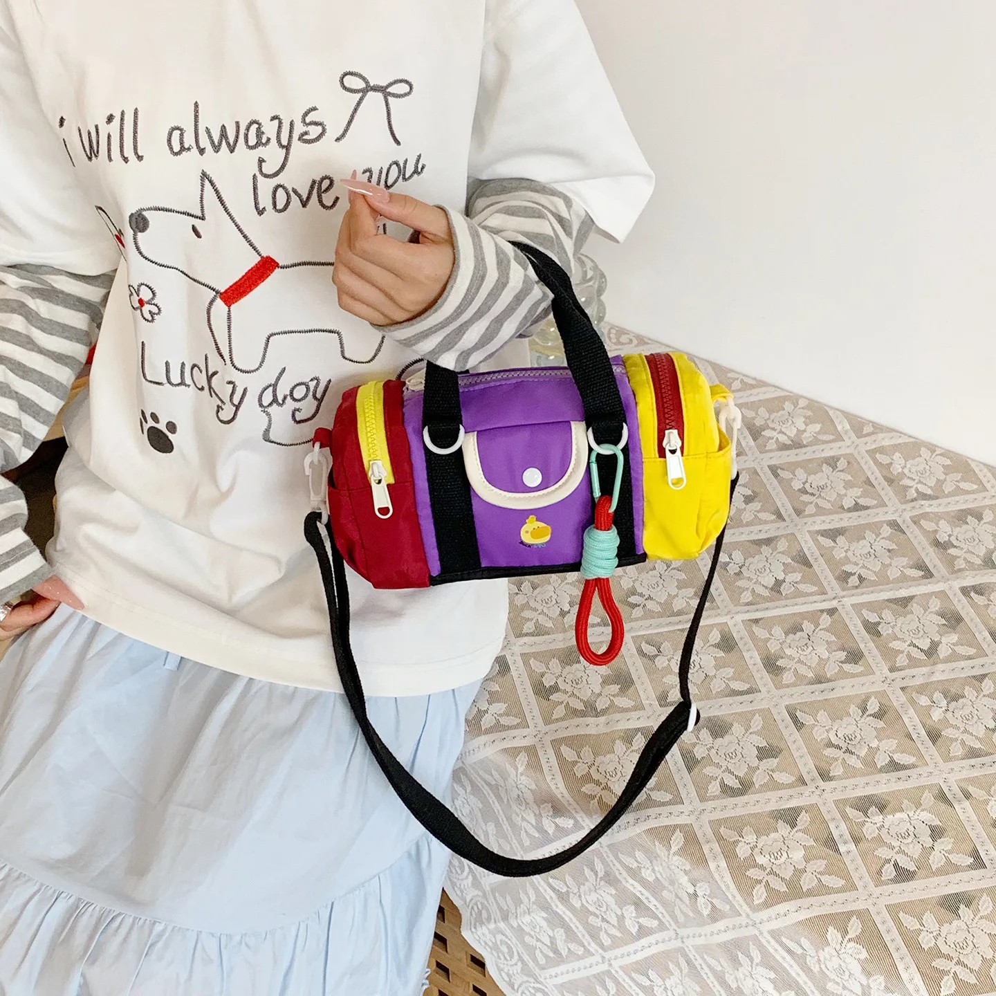 

2025 Dopamine Kids Pillow Bag Playful Shoulder Purse Fashionable Children s Accessory Kids Fashion Gift