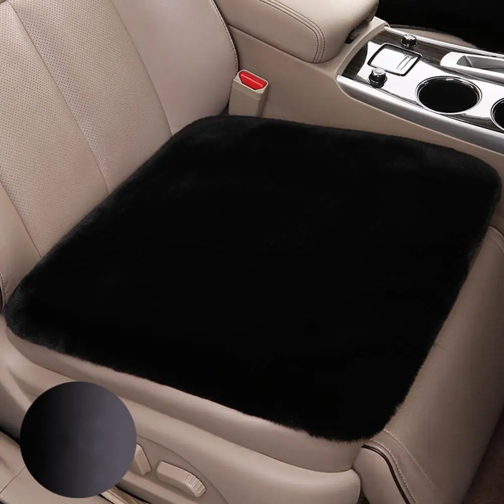 1Pcs Winter Universal Warme Plüsch Weiche Auto Sitzkissen Nicht-slip Pad Abdeckung Schutz Plüsch Sitz Protector Innen zubehör