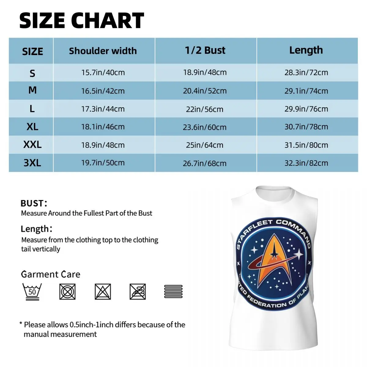 Star Treks Science Fiction TV Series Men Printed Sleeveless T-shirt Casual Hip Hop Street Style Beach Holiday Tank Tops