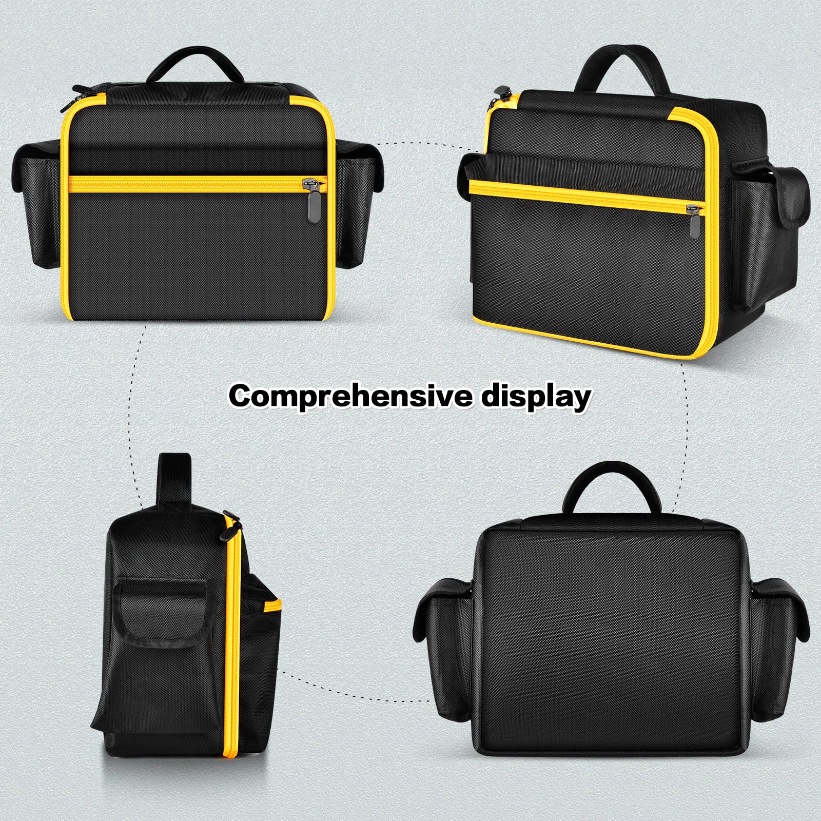 Heavy Duty Air Pump Storage Case With Accessory Pocket Bag Only Anti Scratch Travel Bag For Dewalt Dcc020Ib 20V Max Inflator