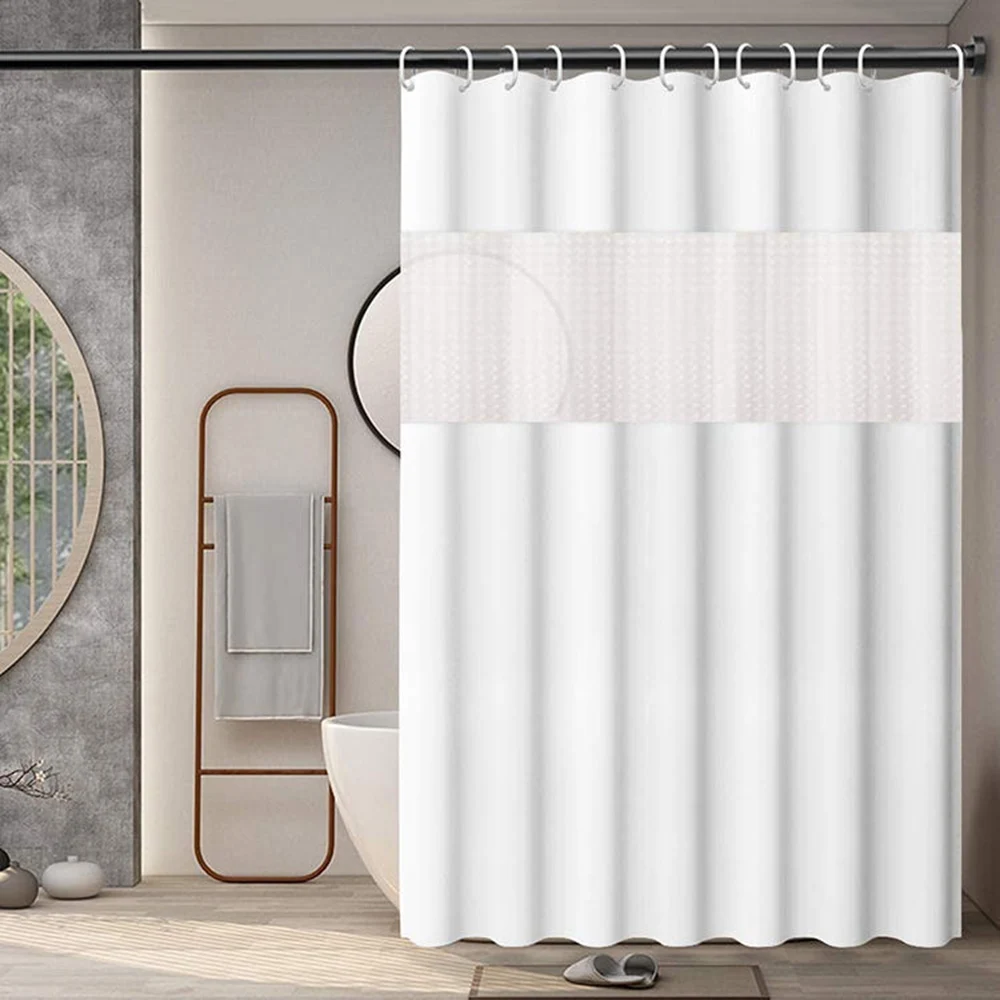 Shower Curtain with Snap-in PEVA Liner Set 71