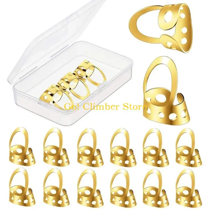 Q84c 12pcs إبهام الغيتار الغيتار يختار اختيارات الغيتار الأصابع غير القابلة للتعديل غير القابل للتعديل