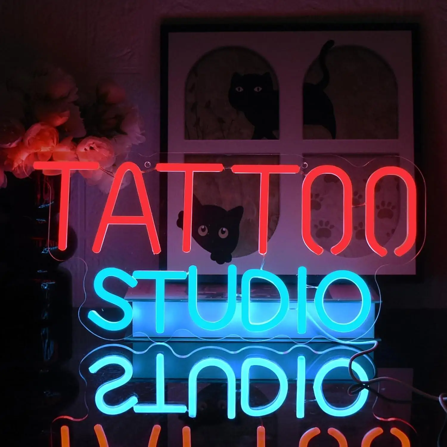 

Tattoo Neon Sign Tattoo Studio USB Dimmable LED Neon Lights for Tattoo Shop Salon Studio Garage Man Cave Game Room Wall Decor
