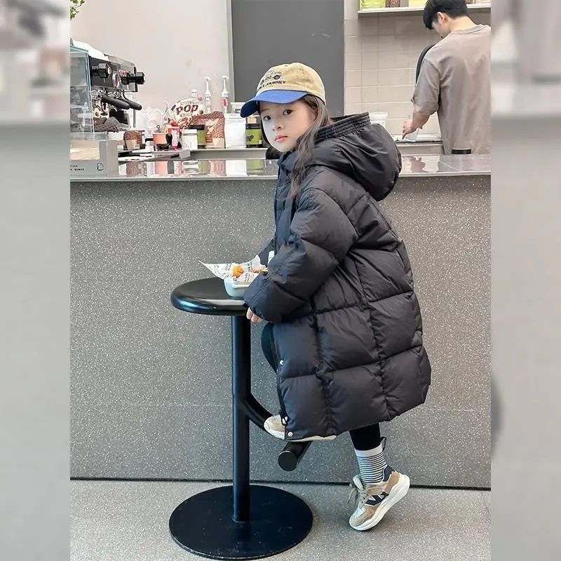 

Детская зимняя теплая одежда: пуховик, хлопковая куртка, верхняя одежда для девочек, утепленный водонепроницаемый комбинезон для снега, размеры 4, 6, 9, 12, 14 лет