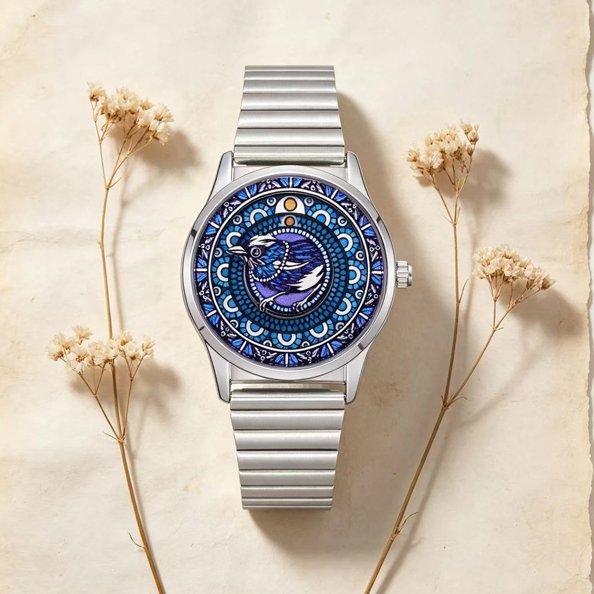 Animal Watch Minimalist Fashion Wristwatch Exquisite Casual Watch Lightweight Alloy Thin Case Cute Stainless Steel Watch Unisex