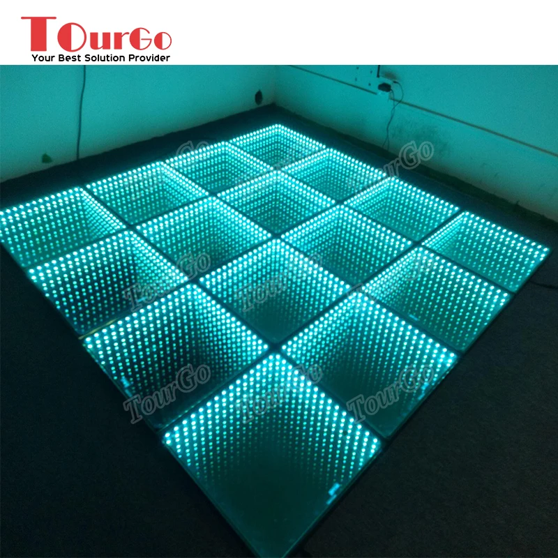 

TourGo 3D Illusion Mirror Infinity LED Glass Dance Floor