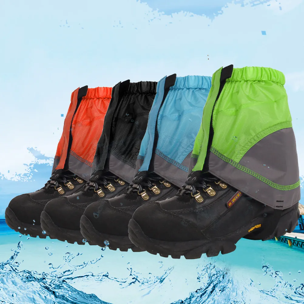 

1Pair Waterproof Low Gaiters Lightweight Elastic Ankle Boots Cover for Hiking Outdoor Walking Snow Mud Protection