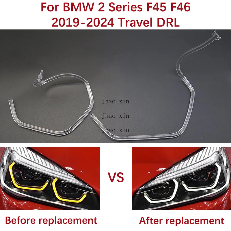

For BMW 2 Series F45 F46 Touring Car Headlight DRL Light Guide Tube 2019-2024 Angel Eye White Light Ballast Module Guide Strip