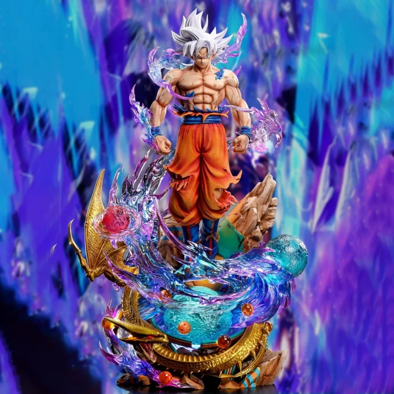 Spot Dragon Ball Anime Hand-Made Toys, Free-Spirited Goku, Gogeta Super Saiyan Doll, Luminous Desktop Ornaments For Decoration