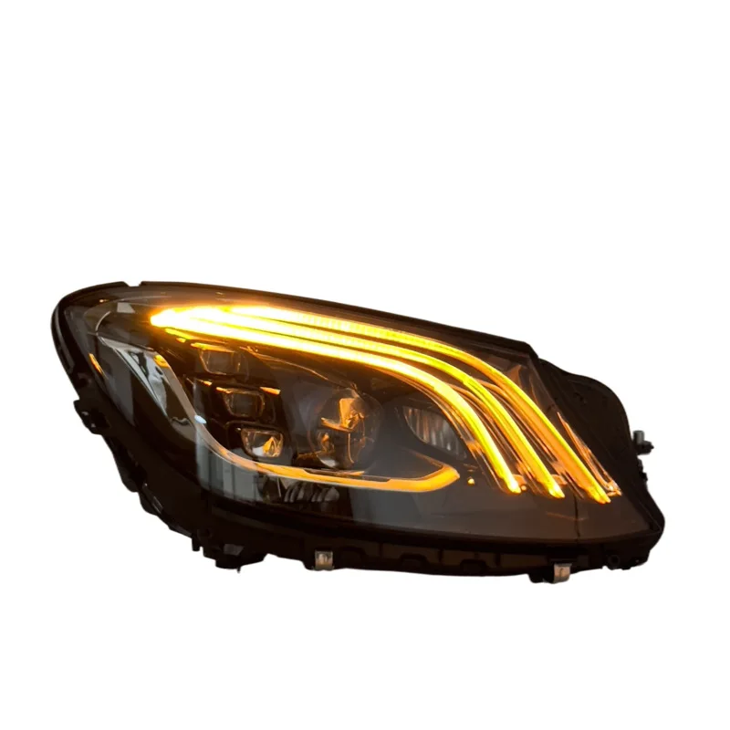 Suitable for 14-18 S-class headlight assembly W222 modified LED lens  daytime running light steering