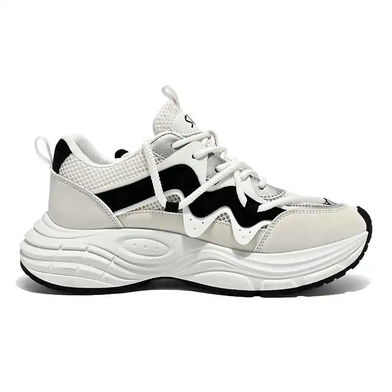 PU Leather Tied Summer Shoes Men Running Cute Footwear Men's Summer White Sneakers Sports Gym 2025new Clearance Stylish