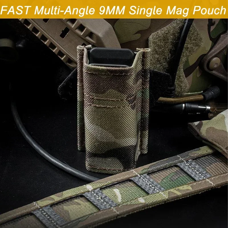 Tactical 9mm Single Mag Pouch MOLLE Magazine Pouch For Glock 17 Beretta M9 Universal Hunting  tactical Ammo Pouch