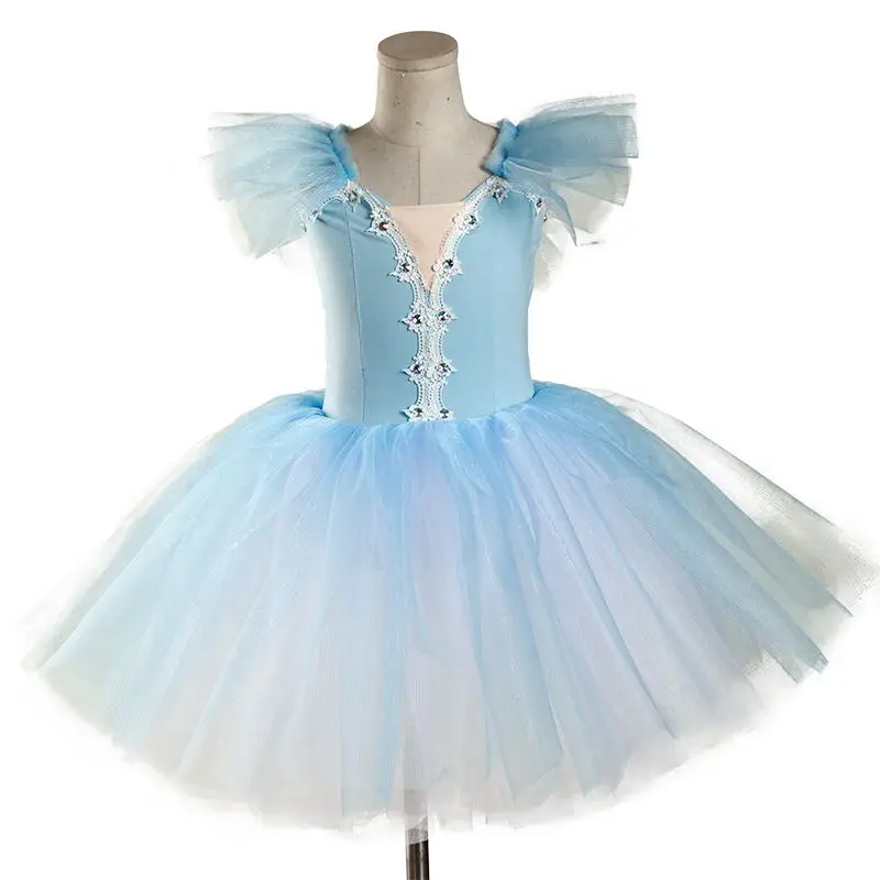 Kids Clothes Stage Costumes Performance Princess Fairy Children Clothing Leotards for Girls Dress Ballet Tutu Dance Wear Party