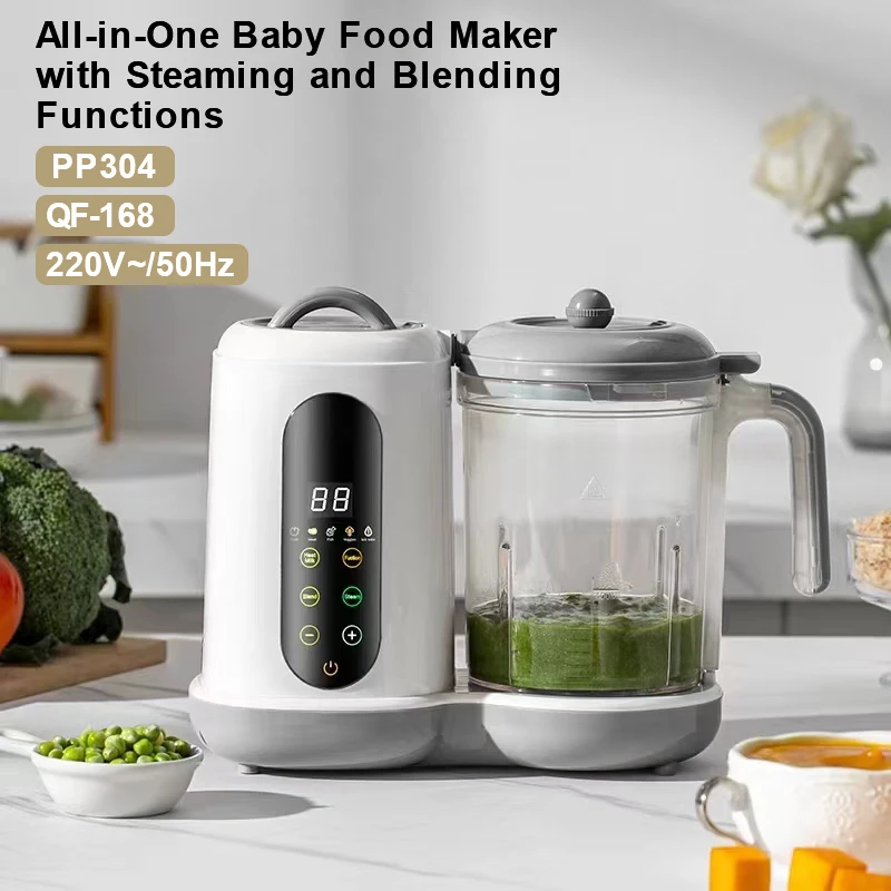 Robot culinaire multifonctionnel pour bébé, préparateur de repas complémentaires tout-en-un, moulin à aliments pour enfants, machine à cuire à la vapeur, à mélanger, à réchauffer et à cuire