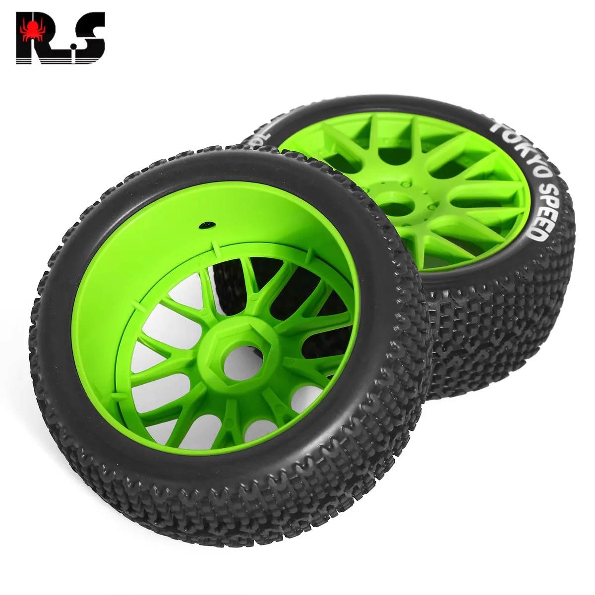 4Pcs 110mm 1/8 RC Off-Road Buggy Wheels Tire 17mm Hex for ARRMA Typhon Talion TRX Redcat Team Losi Kyosho HPI HSP VRX RC Car