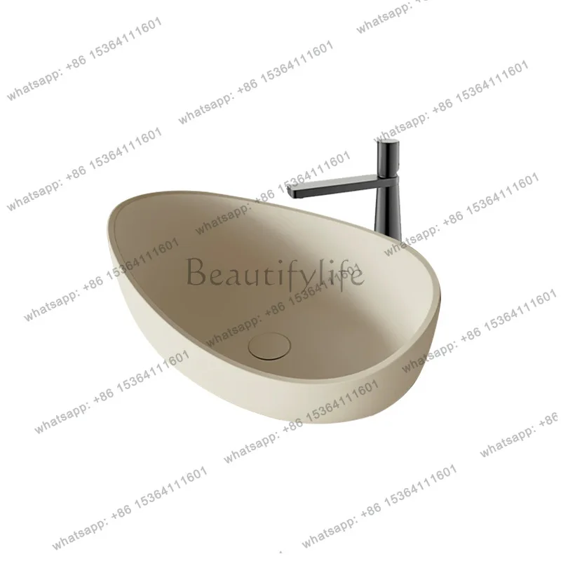 Wabi Sand Cream Wind Fashion Stage Washbasin B & B Premium Travertine Art Washbasin