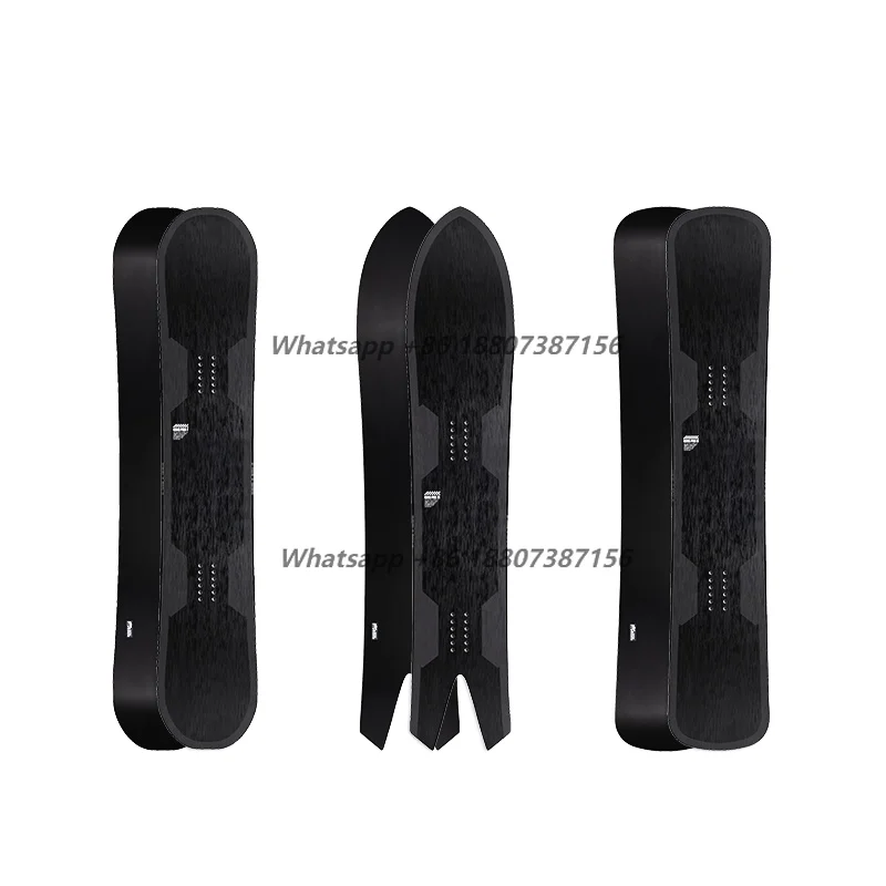 

SNOWBOARDSWS Adult Ski Set for Men and Women Wild Engraved Wild Snowboard Winter Season Three-Piece Skateboard