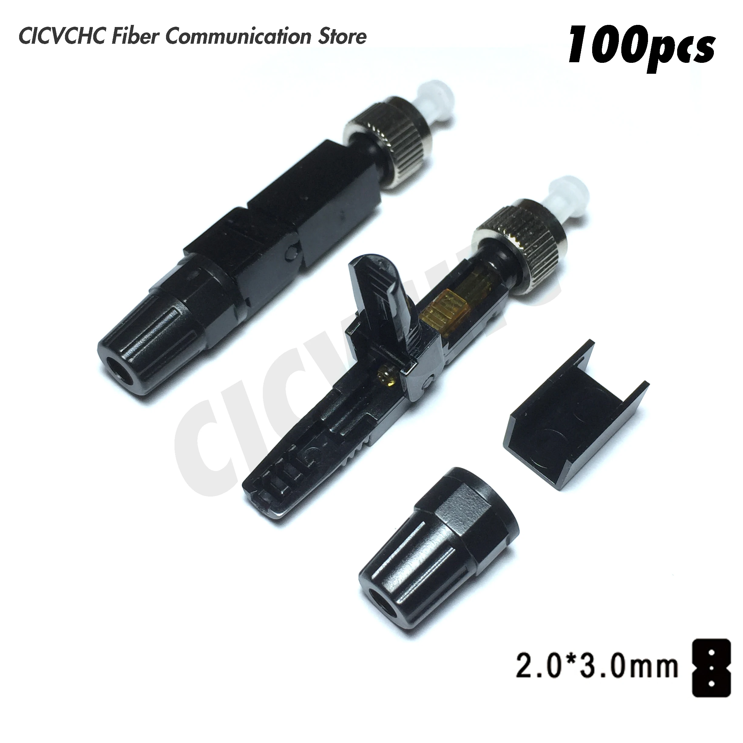 

100pcs or 10pcs FC/UPC Field Installation Connector Fast Connector for 2.0x3.0mm Drop Cable