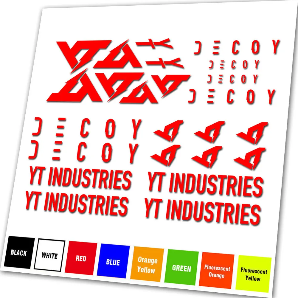 لاستبدال مجموعة إطارات الدراجة من الفينيل المخصص لـ YT Industries DECOY