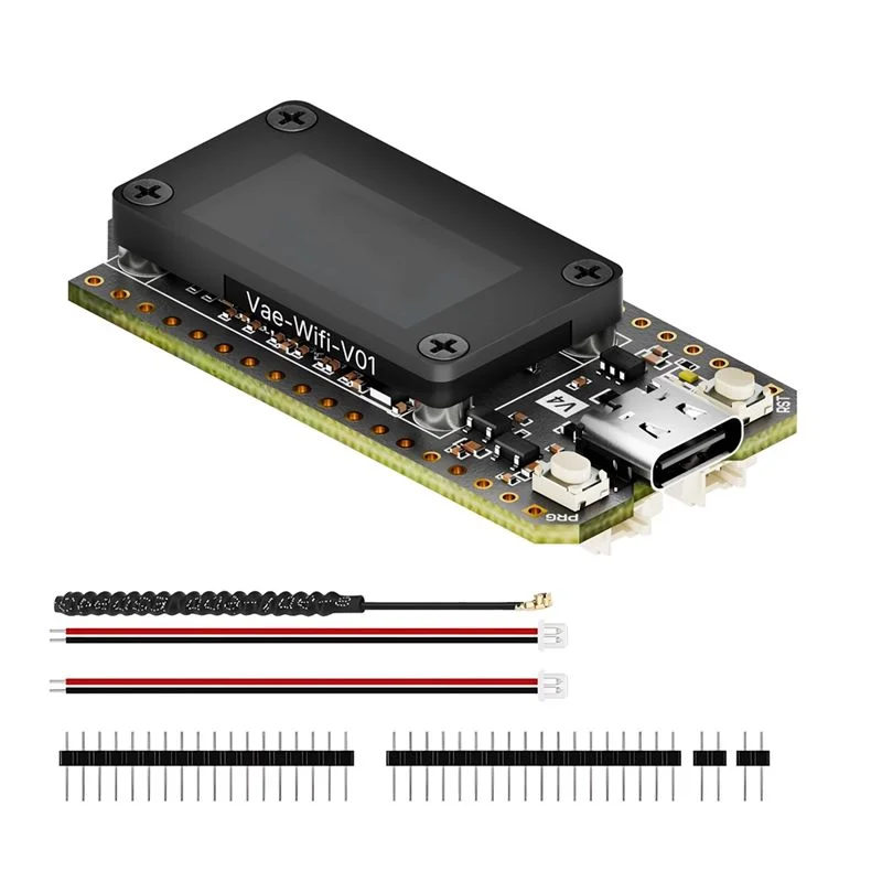 

ABUO-Lora 32 V4 ESP32 SX1262 0.96Inch OLED Solar Powered Dev-Board Wifi Lora BLE Meshtastic Mesh Network Low Power