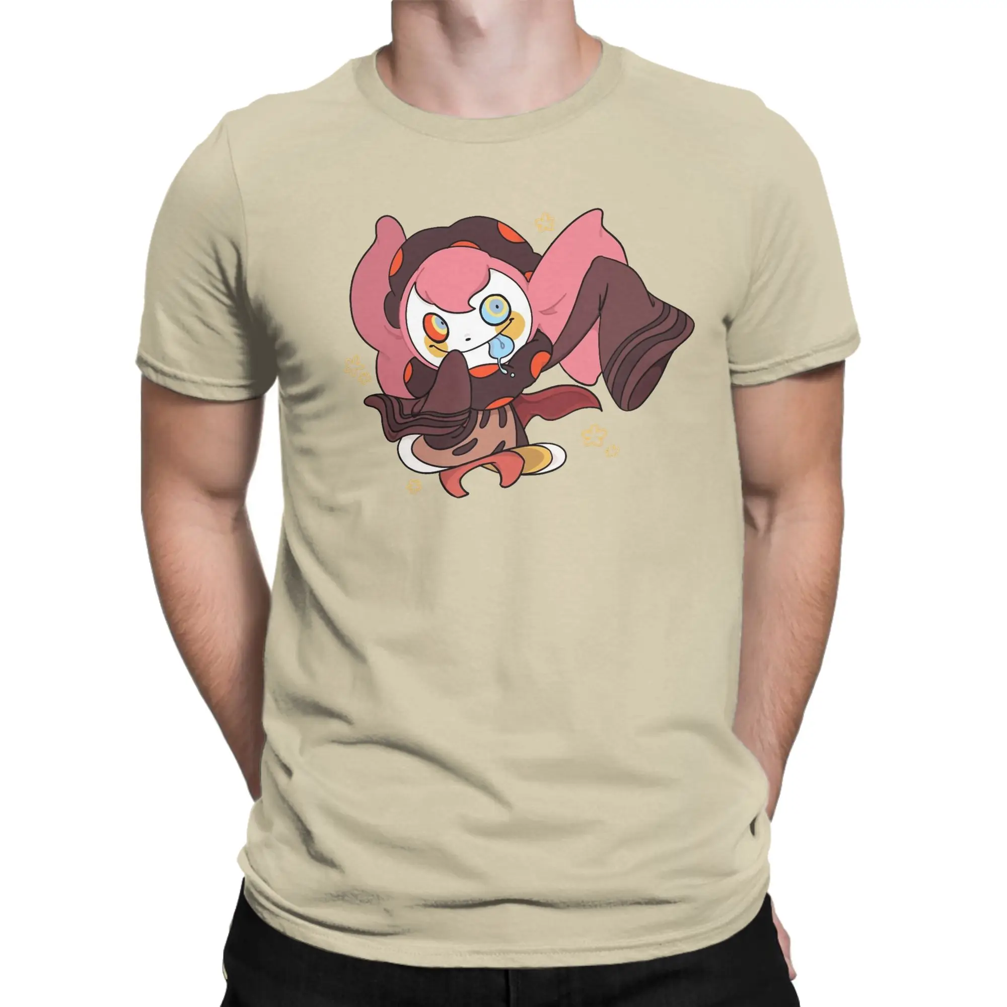 Camiseta de Anime Puella Magi Madoka Magica para hombre, camiseta de algodón 100% con diseño de bruja del desierto de Charlotte, camisetas de manga corta con cuello redondo