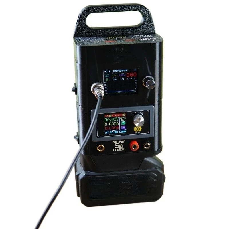 FOR Multifunctional Repair Tool: Battery External Dual Power Supply, 100W Fast Charging, Type-C Port, Soldering Iron with Sleep