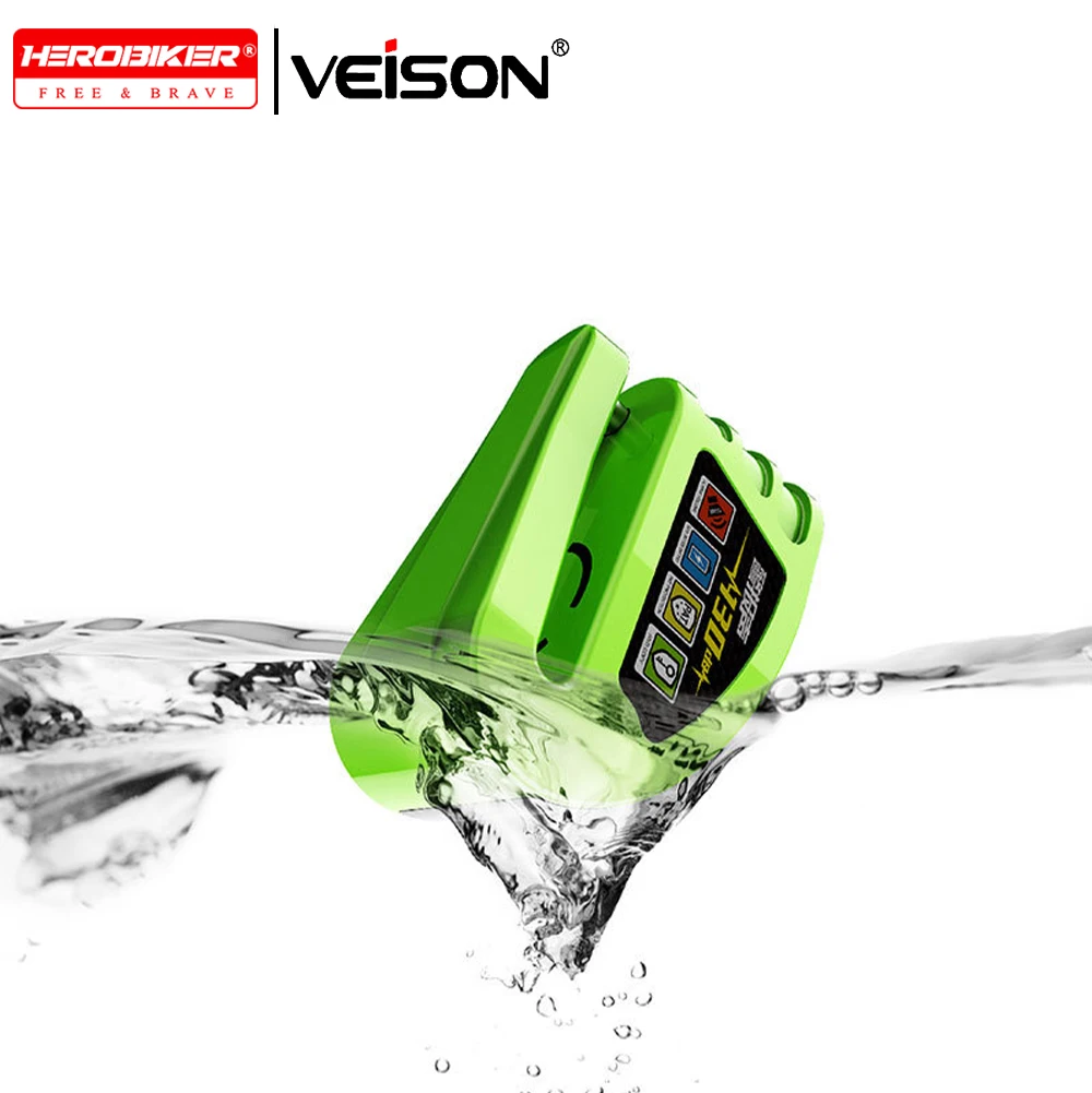 

VEISON Controllable Alarm 130db Waterproof Disc Brake Lock Motorcycle Anti-theft Lock Mountain Bike Electric Battery Bike Lock