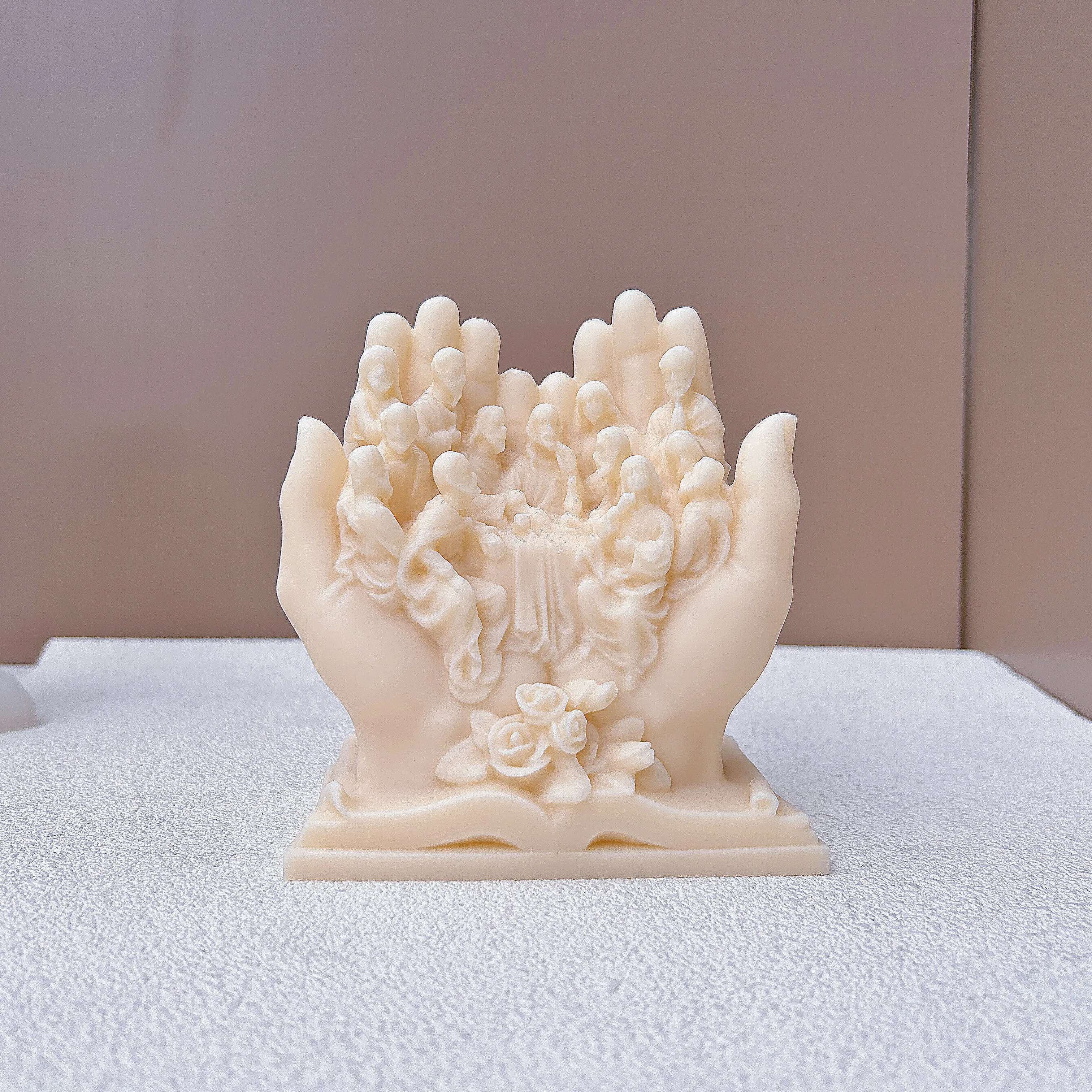 

Large Size Jesus Family Candle Silicone Mold Jesus Sculpture Statue Resin Silicone Molds Gypsum Cement Concrete Mould