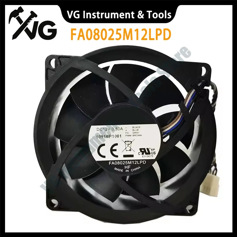 NEW For CoolerMaster FA08025M12LPD 12V 0.50A 804057-001 80*80*25mm Cooling Fan 4pin Cooling Fan Processor Cooler Heatsink Fan
